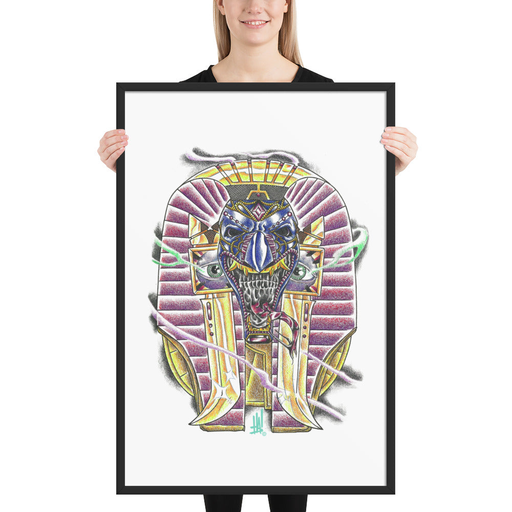 'Anu-RA' Framed poster - Streetwear, Print - Merchandise, Hella Sexy Dope - HSD, Hella Sexy Dope - Hella Sexy Dope