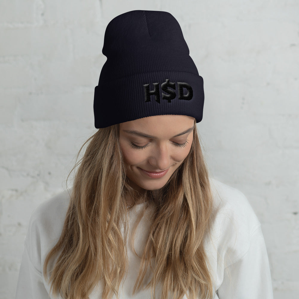 'HSD Monie' Cuffed Beanie - Streetwear, Accessory - Merchandise, Hella Sexy Dope - HSD, Hella Sexy Dope - Hella Sexy Dope