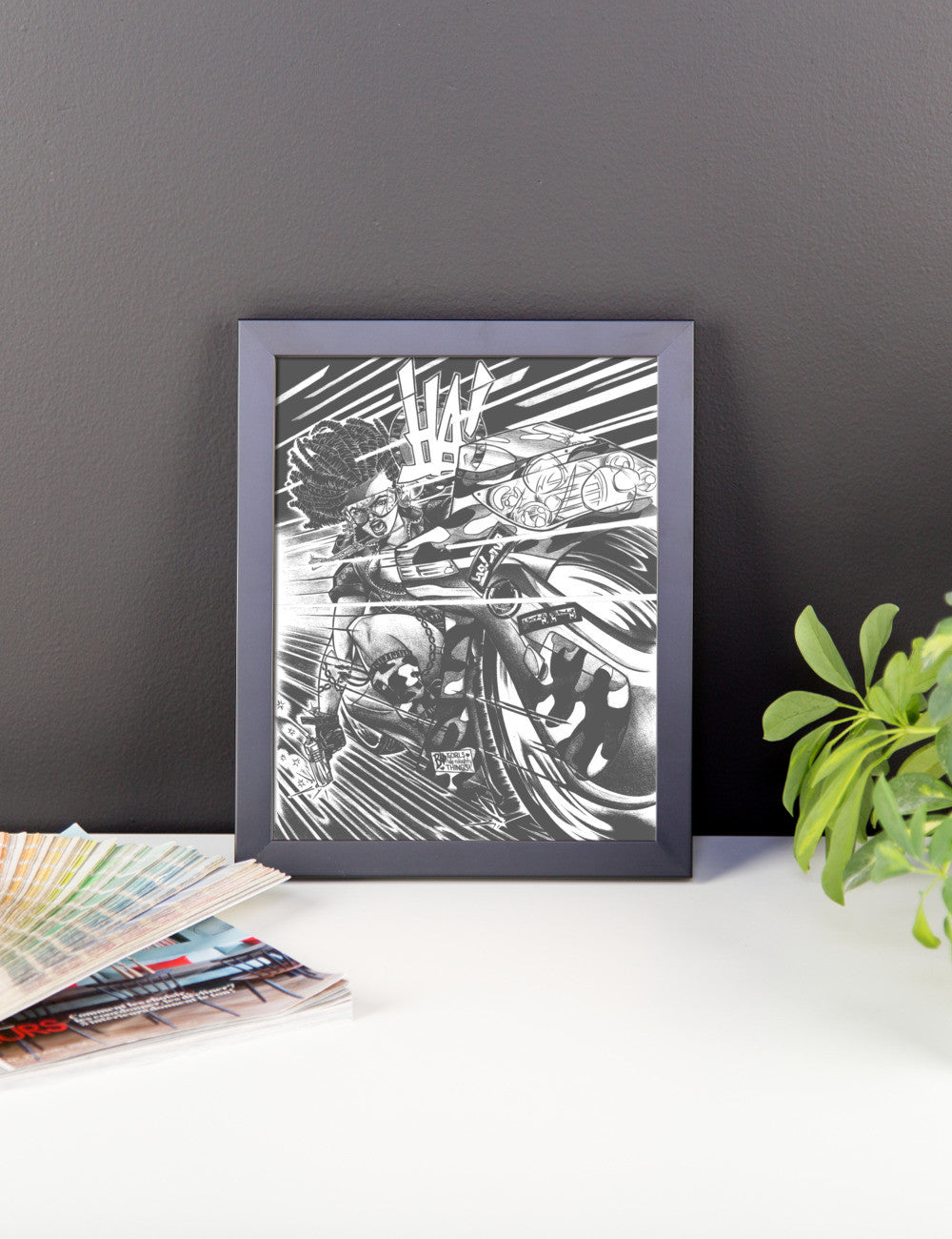 'Akira Homage' Framed photo poster - Streetwear, Print - Merchandise, Hella Sexy Dope - HSD, Hella Sexy Dope - Hella Sexy Dope