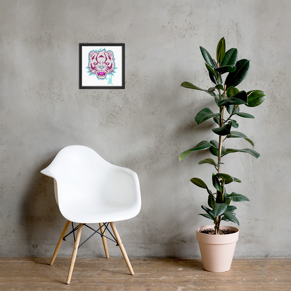 'TigerBRAND' Framed Poster Print - Streetwear, Home Decor - Merchandise, Hella Sexy Dope - HSD, Hella Sexy Dope - Hella Sexy Dope