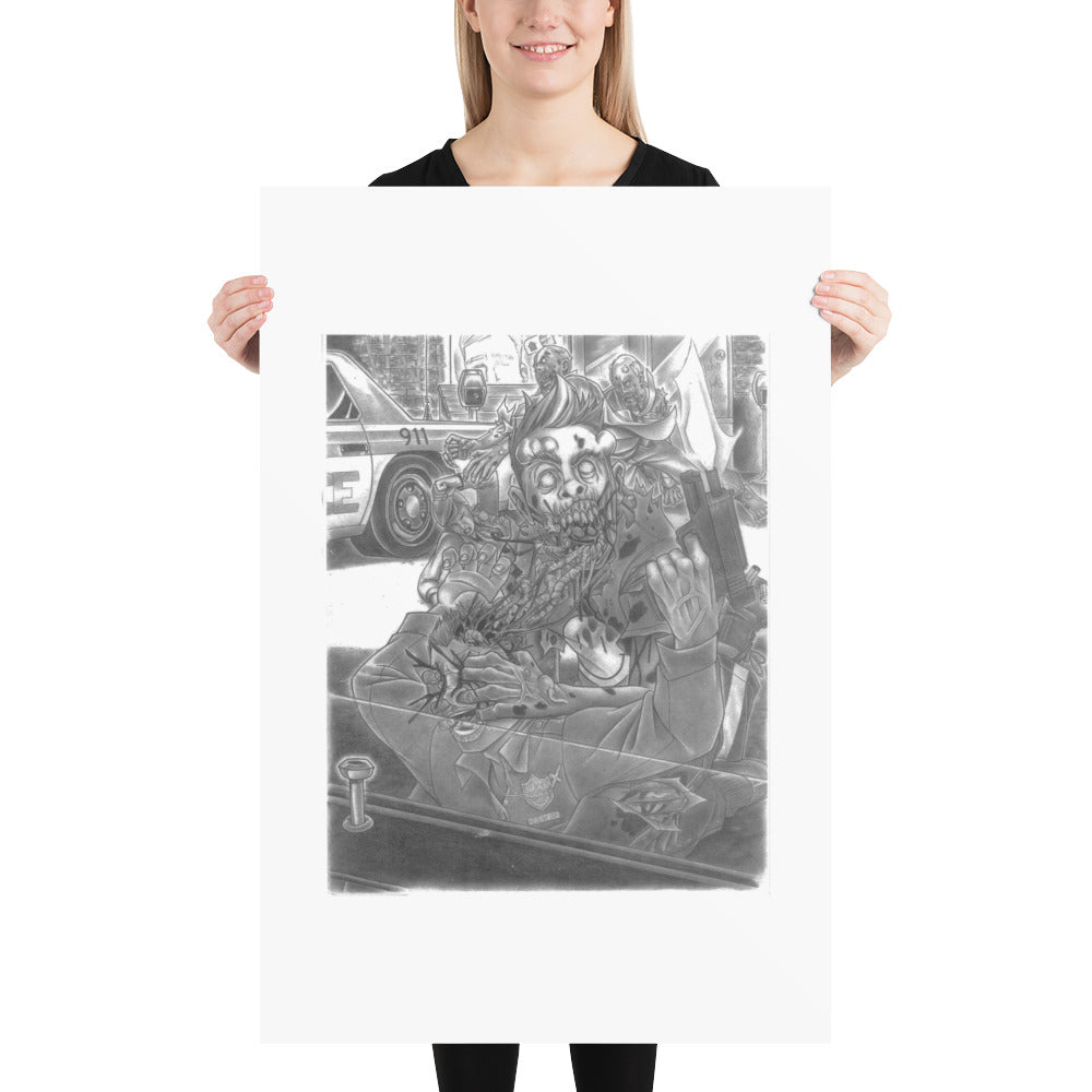 'ZOM Attack!' Poster - Streetwear, Home Decor - Merchandise, Hella Sexy Dope - HSD, Hella Sexy Dope - Hella Sexy Dope