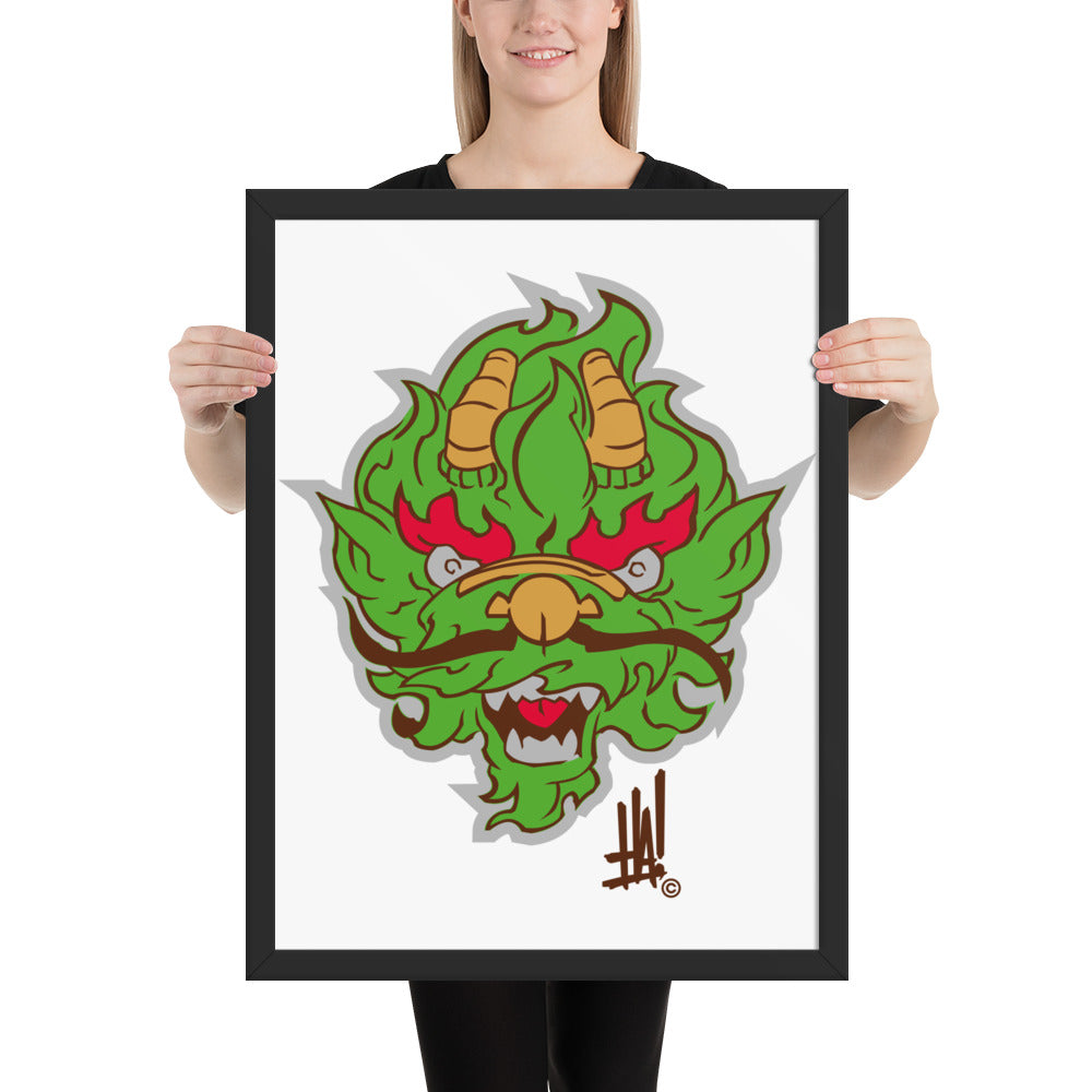 'DragonBRAND' Framed poster - Streetwear, Print - Merchandise, Hella Sexy Dope - HSD, Hella Sexy Dope - Hella Sexy Dope