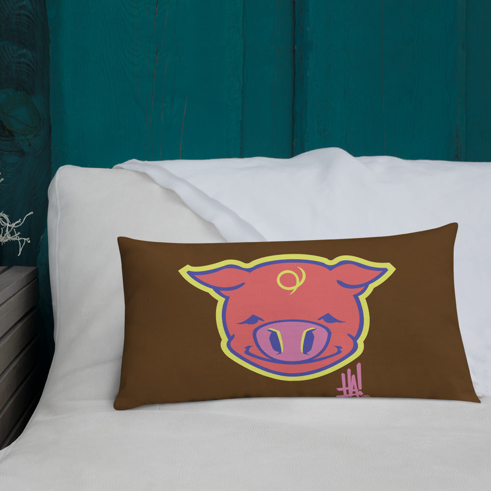 'PigBRAND' Premium Pillow - Streetwear, Home Decor - Merchandise, Hella Sexy Dope - HSD, Hella Sexy Dope - Hella Sexy Dope