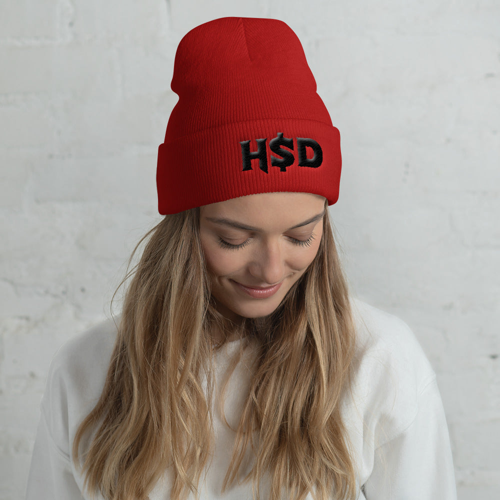 'HSD Monie' Cuffed Beanie - Streetwear, Accessory - Merchandise, Hella Sexy Dope - HSD, Hella Sexy Dope - Hella Sexy Dope