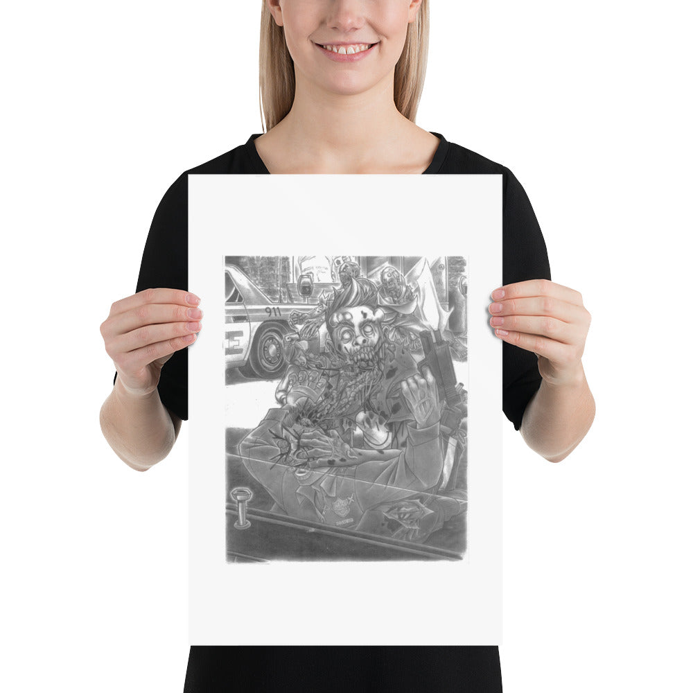 'ZOM Attack!' Poster - Streetwear, Home Decor - Merchandise, Hella Sexy Dope - HSD, Hella Sexy Dope - Hella Sexy Dope