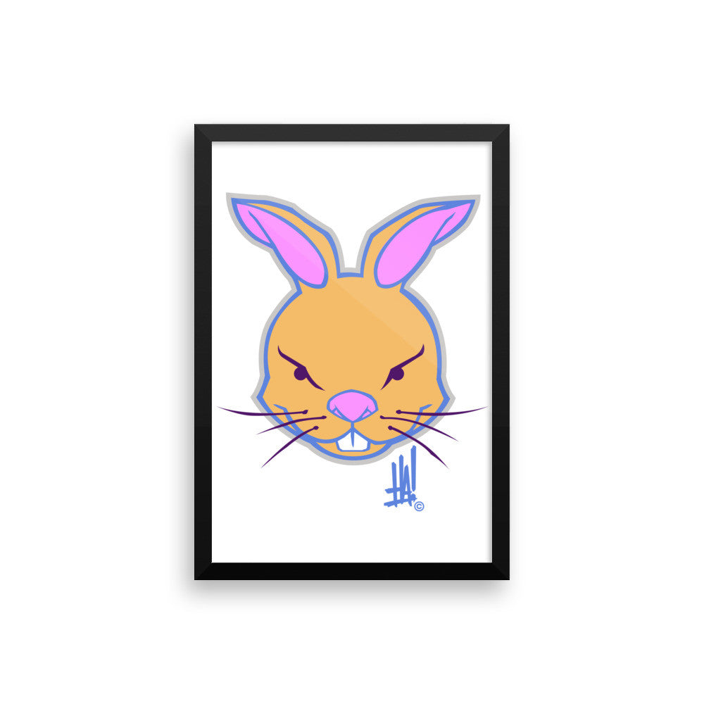 'RabbitBRAND' Framed poster - Streetwear, Print - Merchandise, Hella Sexy Dope - HSD, Hella Sexy Dope - Hella Sexy Dope