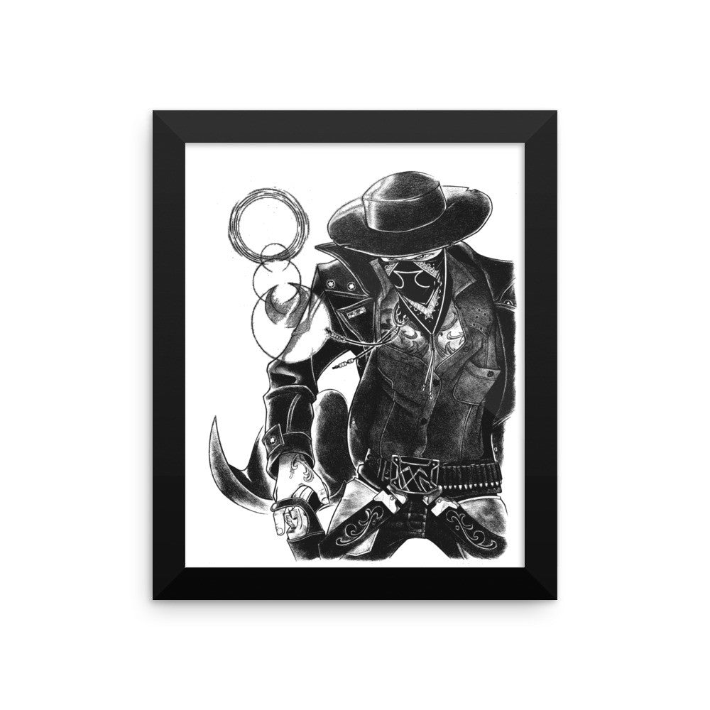 'The Gangsta' Framed poster - Streetwear, Print - Merchandise, Hella Sexy Dope - HSD, Hella Sexy Dope - Hella Sexy Dope