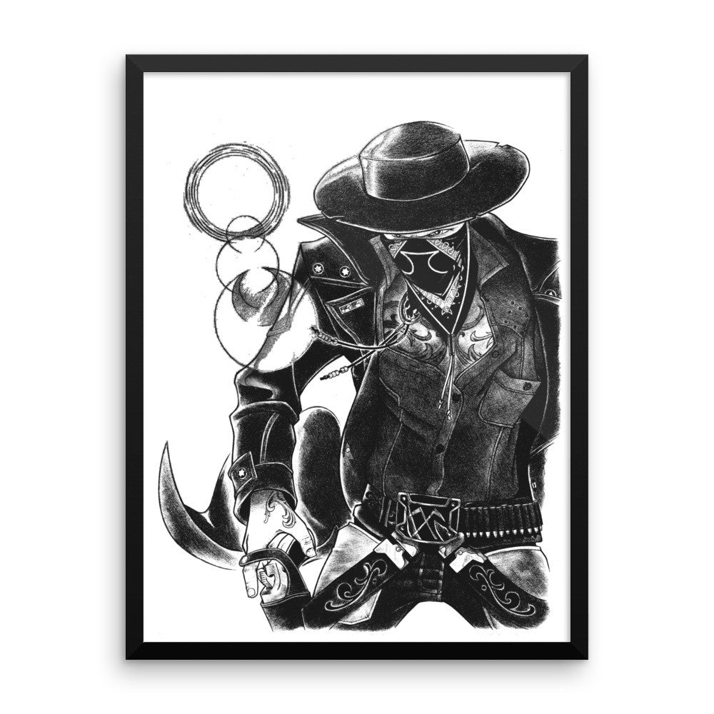 'The Gangsta' Framed poster - Streetwear, Print - Merchandise, Hella Sexy Dope - HSD, Hella Sexy Dope - Hella Sexy Dope