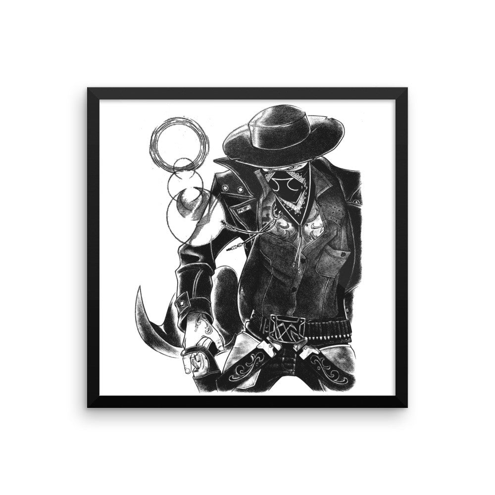 'The Gangsta' Framed poster - Streetwear, Print - Merchandise, Hella Sexy Dope - HSD, Hella Sexy Dope - Hella Sexy Dope
