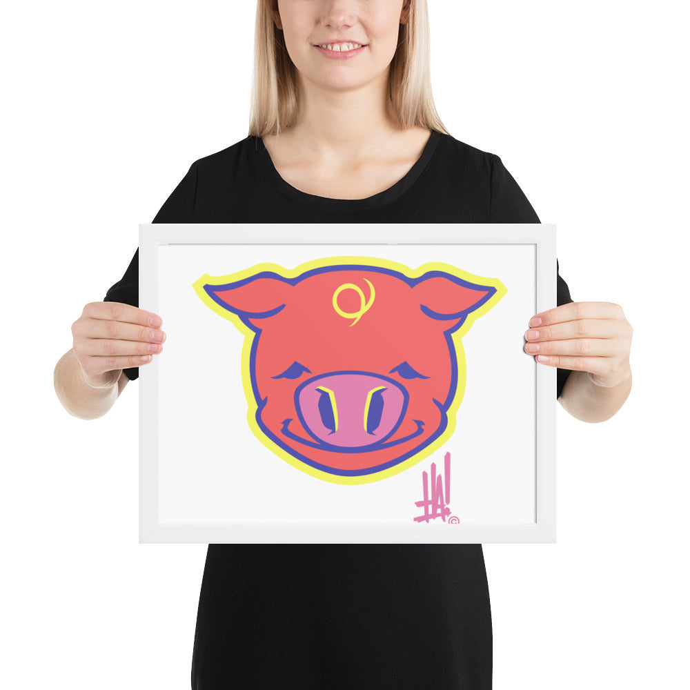 'PigBRAND' Framed poster - Streetwear, - Merchandise, Hella Sexy Dope - HSD, Hella Sexy Dope - Hella Sexy Dope