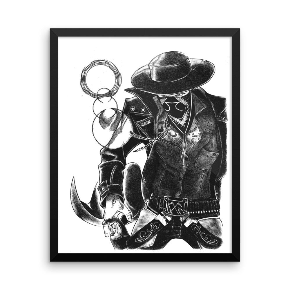 'The Gangsta' Framed poster - Streetwear, Print - Merchandise, Hella Sexy Dope - HSD, Hella Sexy Dope - Hella Sexy Dope