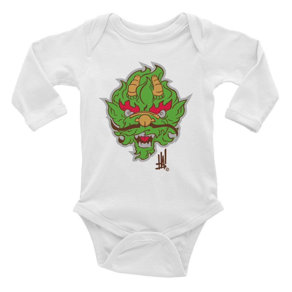 'DragonBRAND' Long Sleeve Bodysuit - Streetwear, Kids - Merchandise, Hella Sexy Dope - HSD, Hella Sexy Dope - Hella Sexy Dope