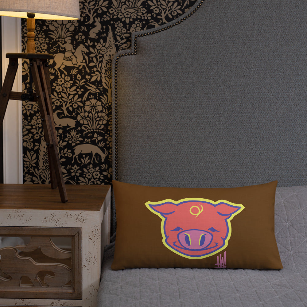 'PigBRAND' Premium Pillow - Streetwear, Home Decor - Merchandise, Hella Sexy Dope - HSD, Hella Sexy Dope - Hella Sexy Dope