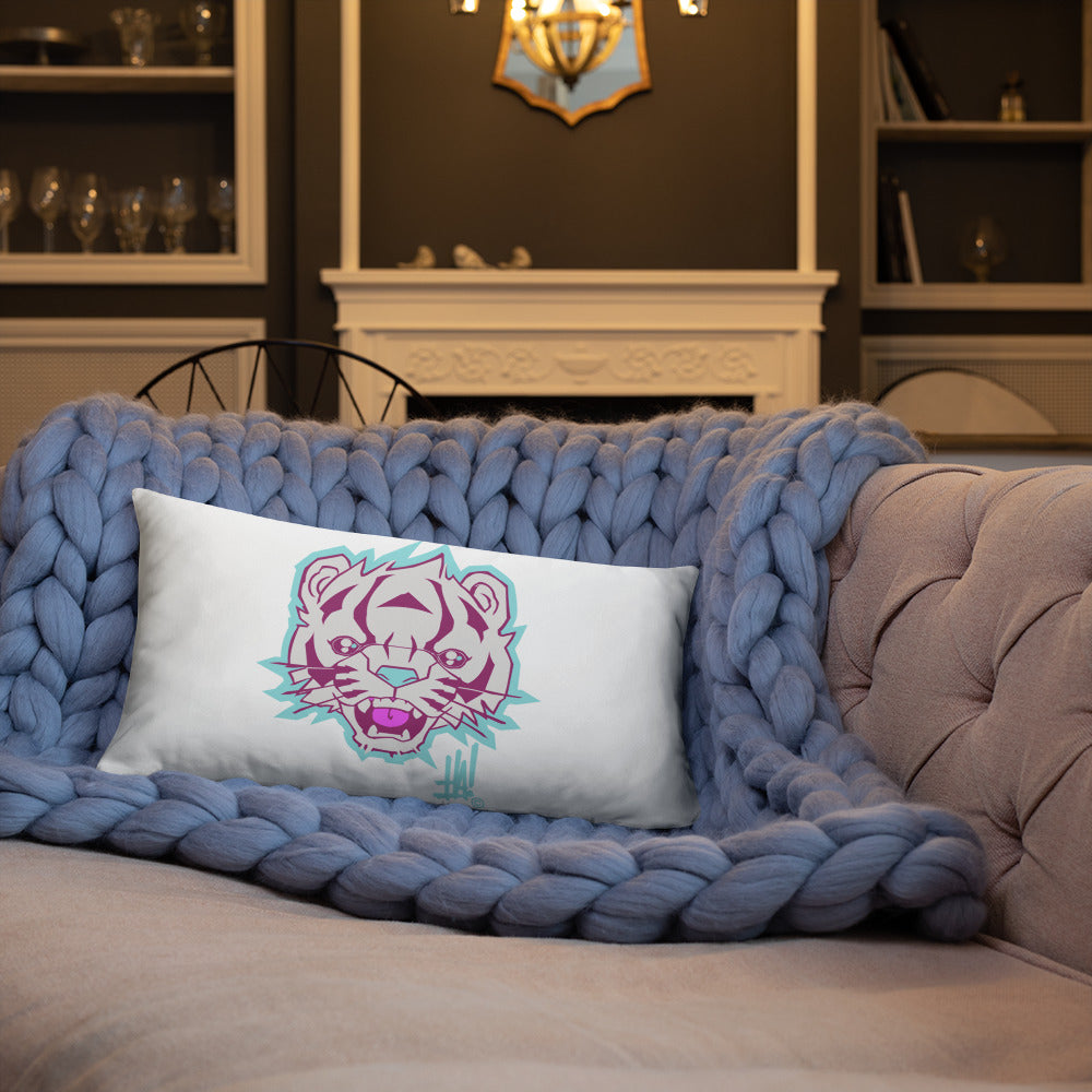 'TigerBRAND' Basic Throw Pillow - Streetwear, Home Decor - Merchandise, Hella Sexy Dope - HSD, Hella Sexy Dope - Hella Sexy Dope