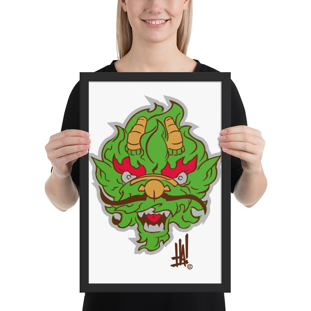 'DragonBRAND' Framed poster - Streetwear, Print - Merchandise, Hella Sexy Dope - HSD, Hella Sexy Dope - Hella Sexy Dope