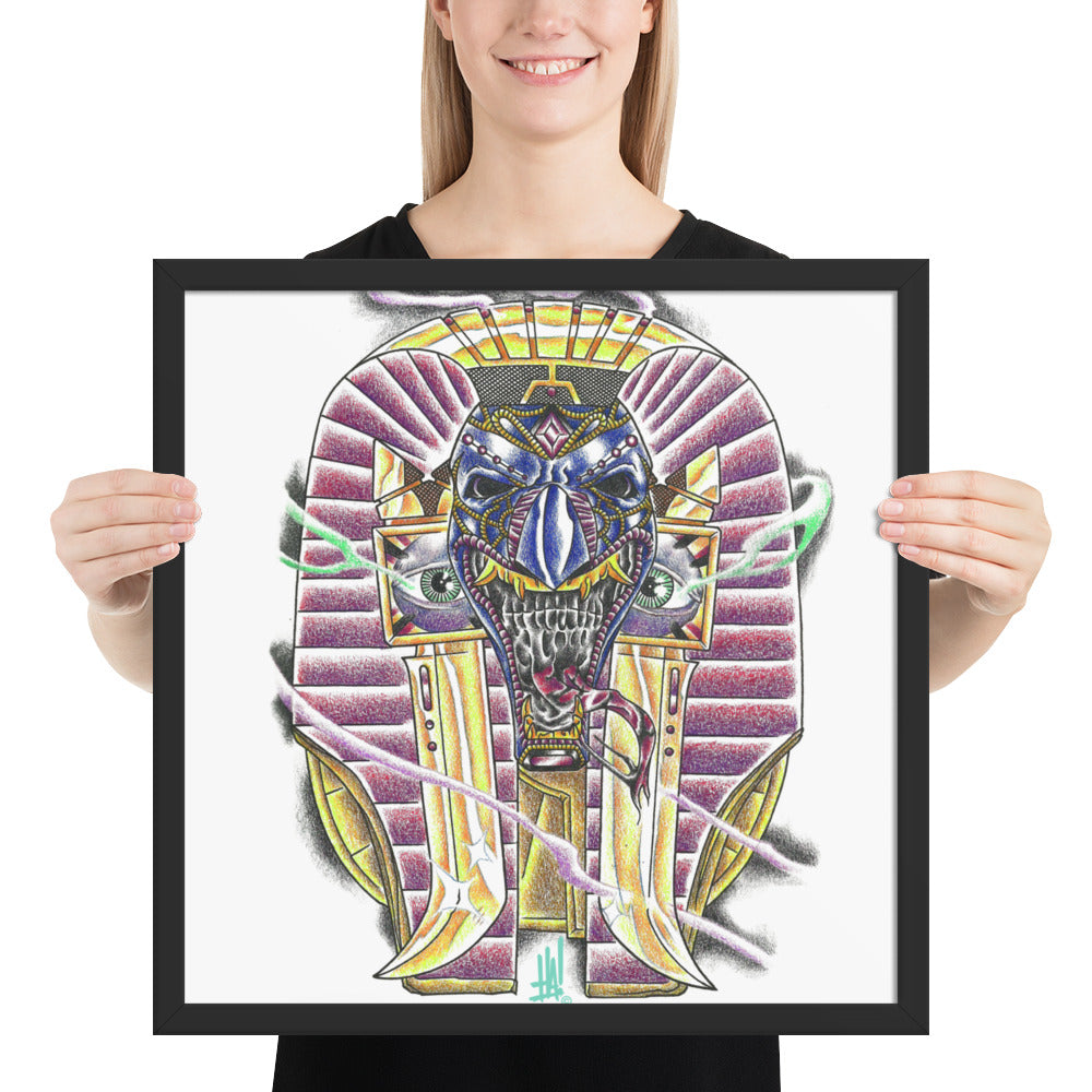 'Anu-RA' Framed poster - Streetwear, Print - Merchandise, Hella Sexy Dope - HSD, Hella Sexy Dope - Hella Sexy Dope