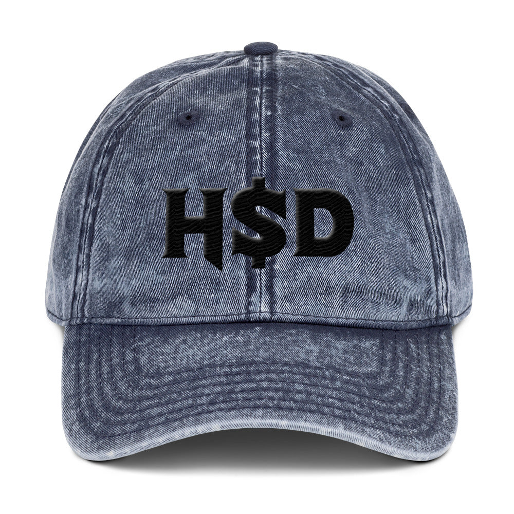 'HSD Monie' Vintage Cotton Twill Cap - Streetwear, Accessory - Merchandise, Hella Sexy Dope - HSD, Hella Sexy Dope - Hella Sexy Dope
