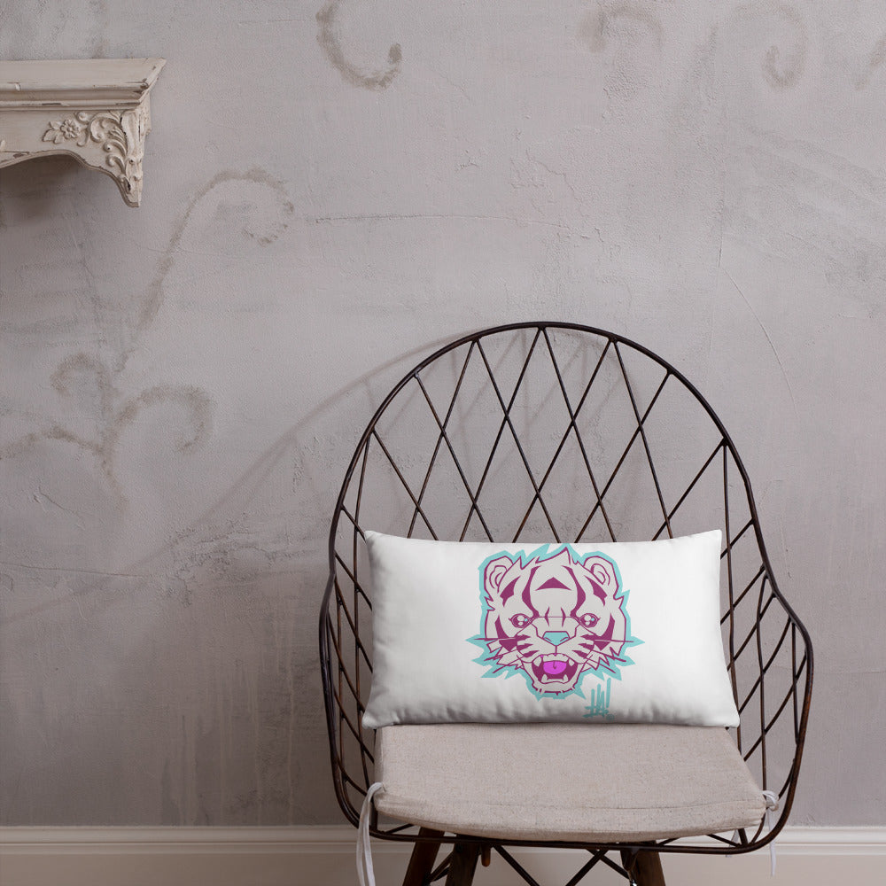 'TigerBRAND' Basic Throw Pillow - Streetwear, Home Decor - Merchandise, Hella Sexy Dope - HSD, Hella Sexy Dope - Hella Sexy Dope