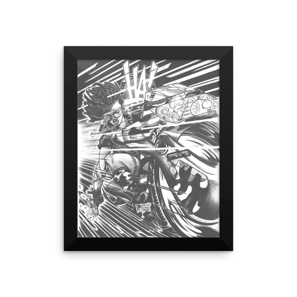 'Akira Homage' Framed photo poster - Streetwear, Print - Merchandise, Hella Sexy Dope - HSD, Hella Sexy Dope - Hella Sexy Dope