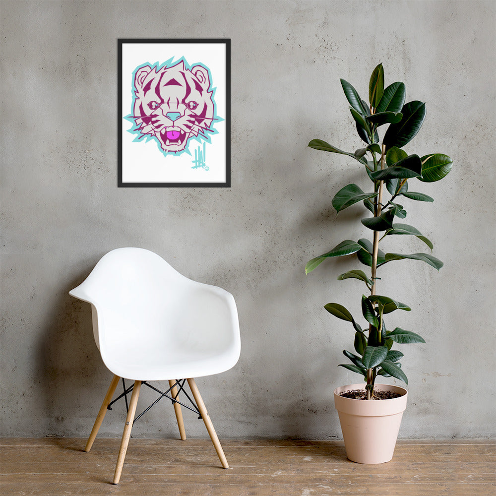 'TigerBRAND' Framed Poster Print - Streetwear, Home Decor - Merchandise, Hella Sexy Dope - HSD, Hella Sexy Dope - Hella Sexy Dope