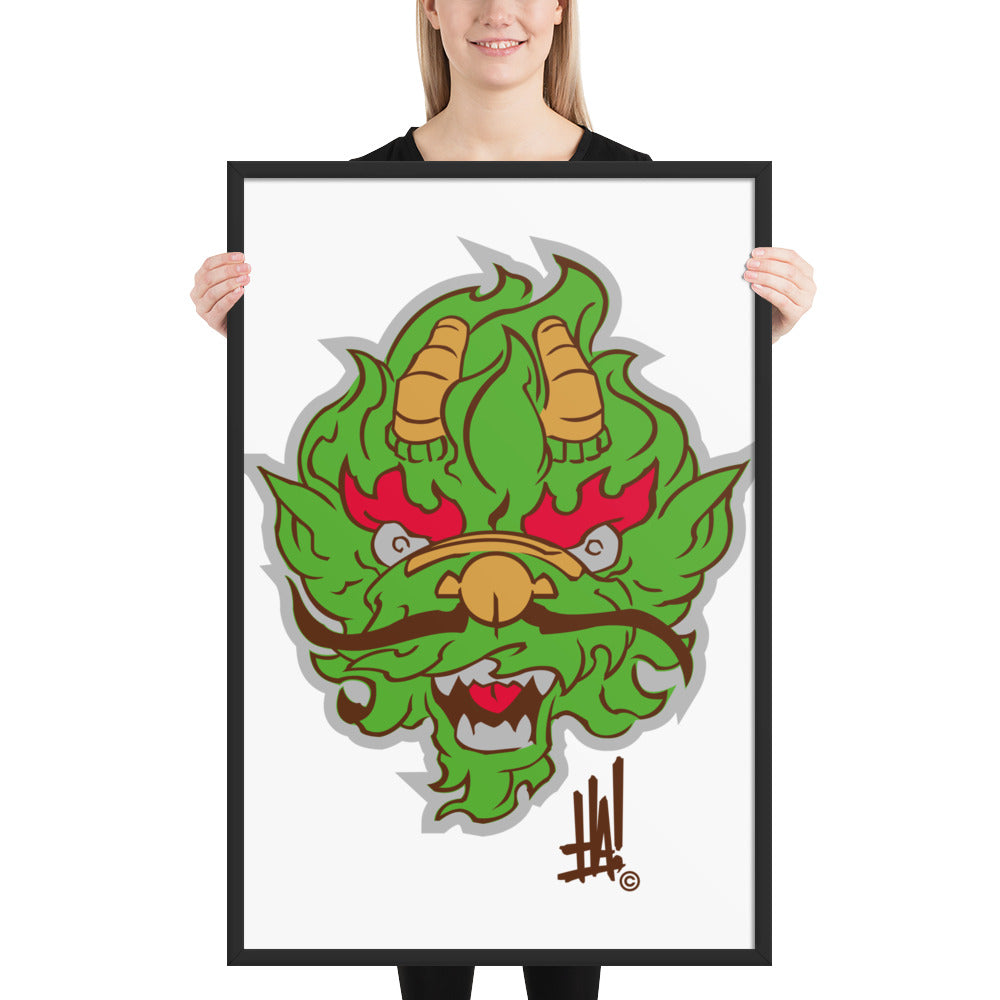 'DragonBRAND' Framed poster - Streetwear, Print - Merchandise, Hella Sexy Dope - HSD, Hella Sexy Dope - Hella Sexy Dope