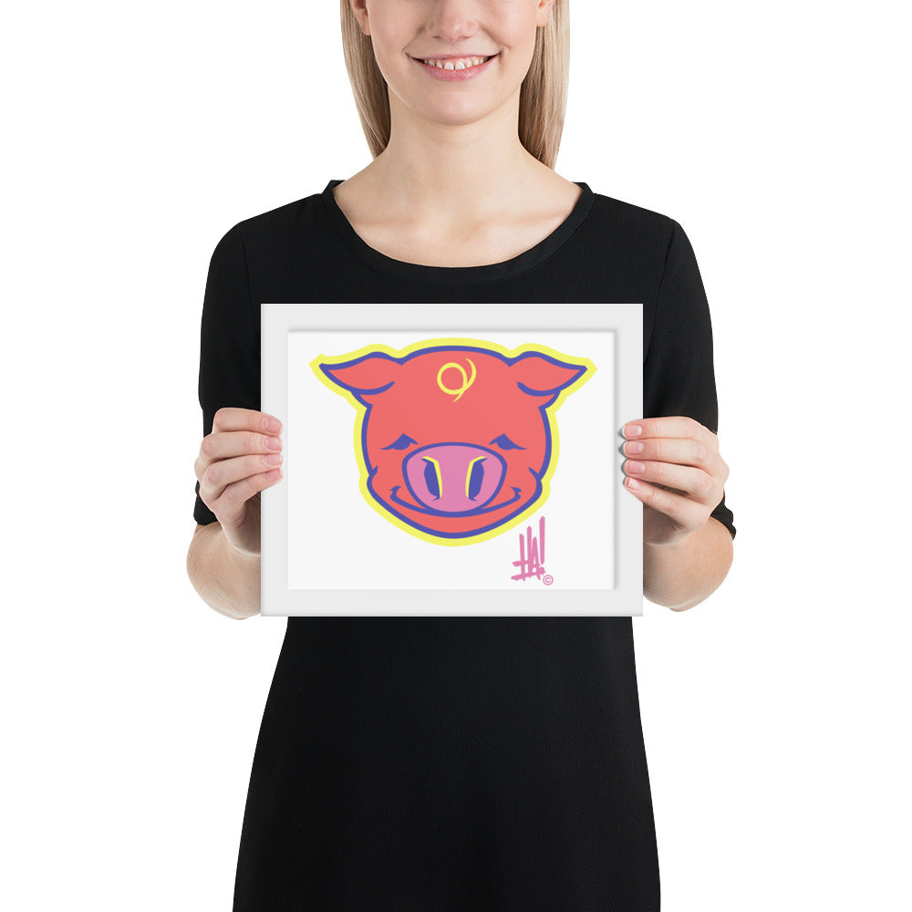 'PigBRAND' Framed poster - Streetwear, - Merchandise, Hella Sexy Dope - HSD, Hella Sexy Dope - Hella Sexy Dope