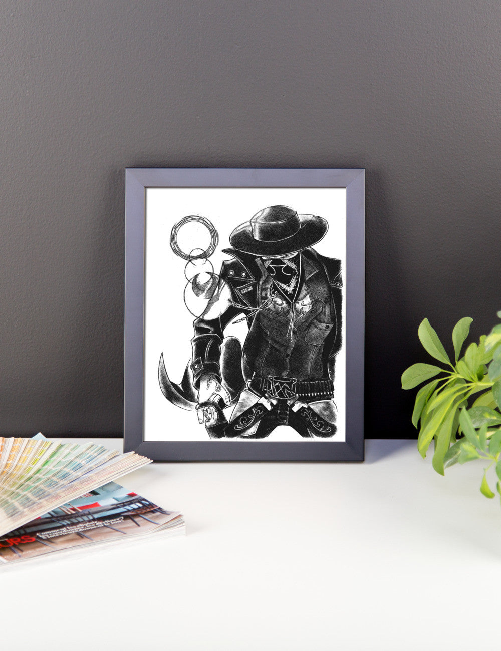 'The Gangsta' Framed poster - Streetwear, Print - Merchandise, Hella Sexy Dope - HSD, Hella Sexy Dope - Hella Sexy Dope