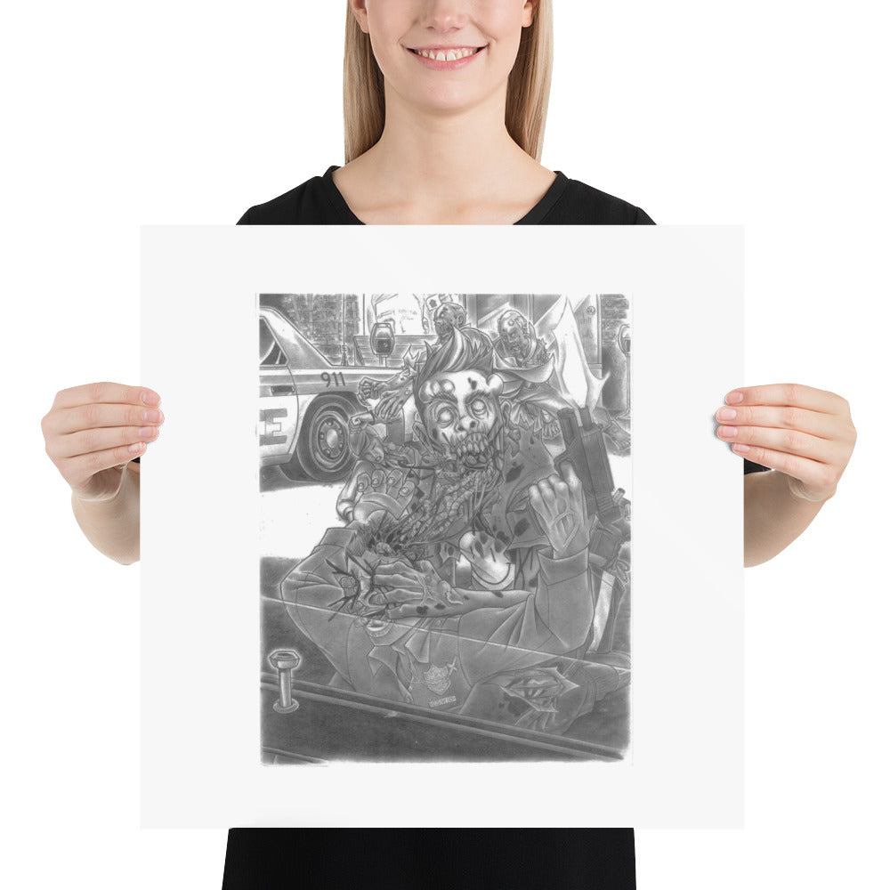 'ZOM Attack!' Poster - Streetwear, Home Decor - Merchandise, Hella Sexy Dope - HSD, Hella Sexy Dope - Hella Sexy Dope