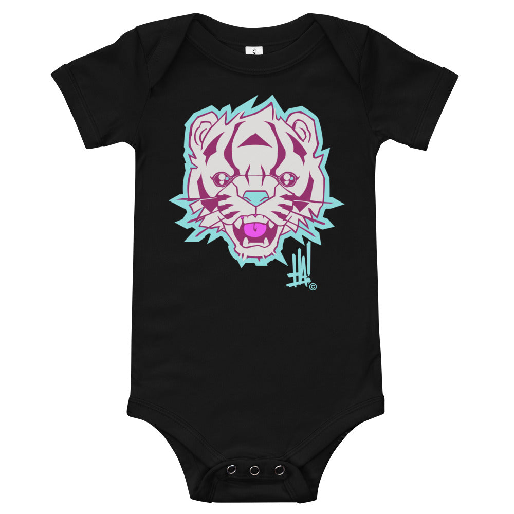 'TigerBRAND' Short Sleeve Bodysuit - Streetwear, Kids - Merchandise, Hella Sexy Dope - HSD, Hella Sexy Dope - Hella Sexy Dope