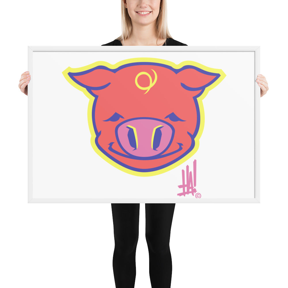 'PigBRAND' Framed poster - Streetwear, - Merchandise, Hella Sexy Dope - HSD, Hella Sexy Dope - Hella Sexy Dope