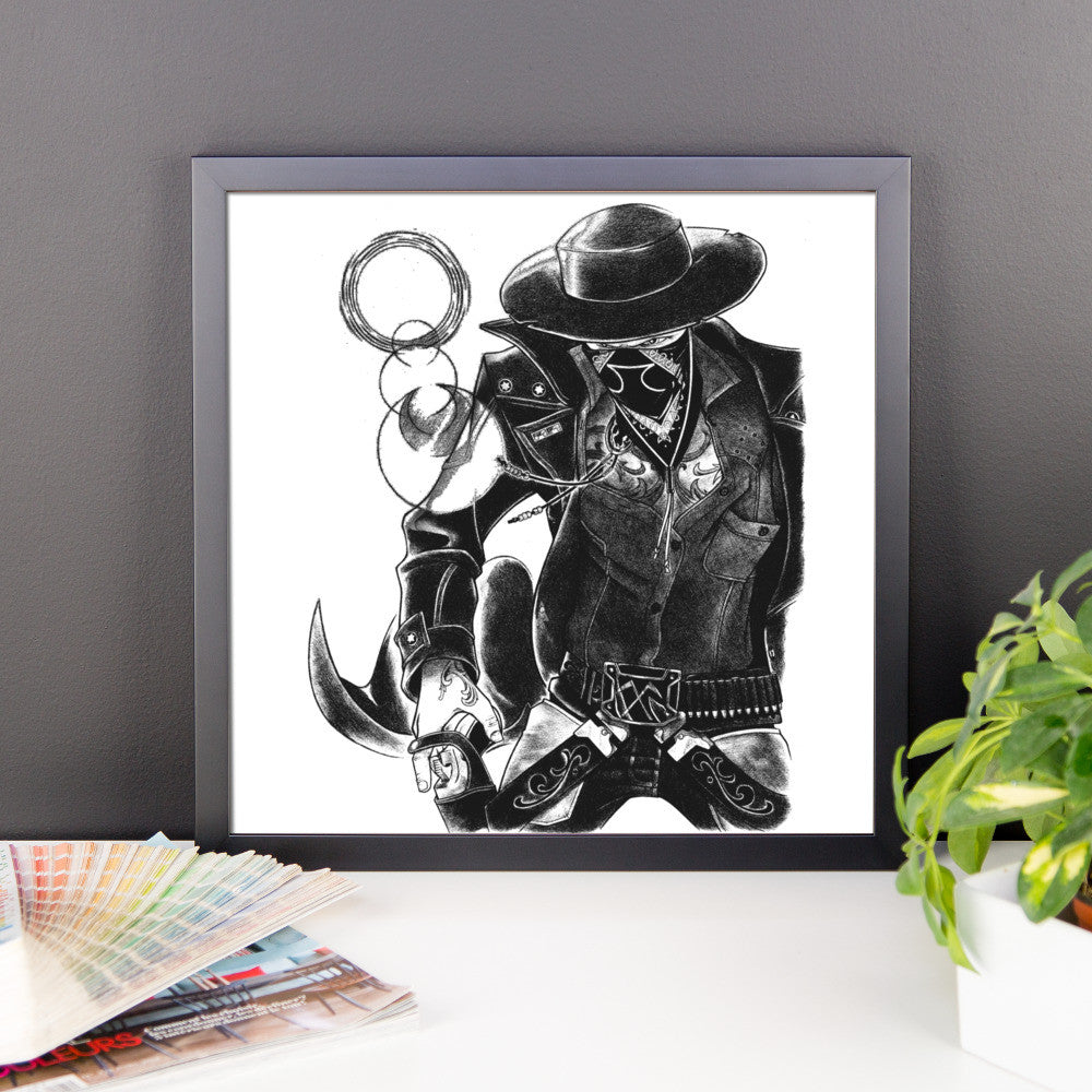 'The Gangsta' Framed poster - Streetwear, Print - Merchandise, Hella Sexy Dope - HSD, Hella Sexy Dope - Hella Sexy Dope