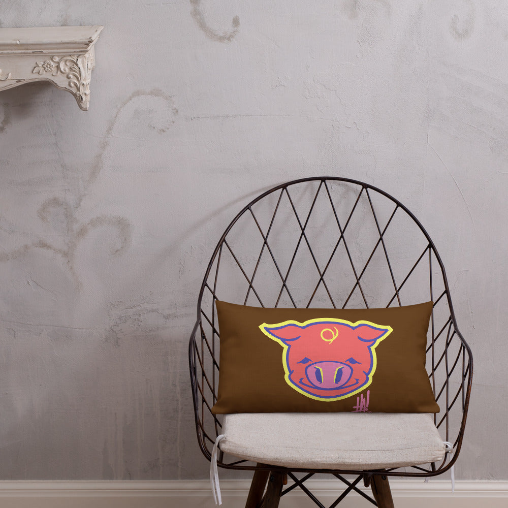 'PigBRAND' Premium Pillow - Streetwear, Home Decor - Merchandise, Hella Sexy Dope - HSD, Hella Sexy Dope - Hella Sexy Dope