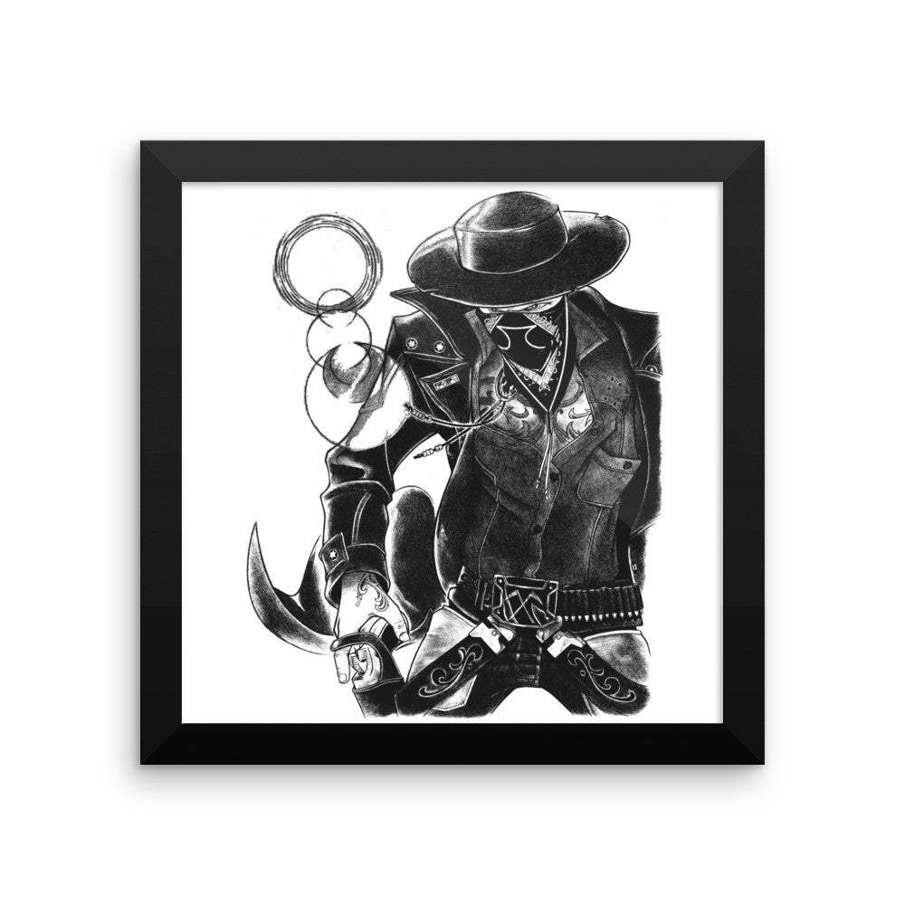'The Gangsta' Framed poster - Streetwear, Print - Merchandise, Hella Sexy Dope - HSD, Hella Sexy Dope - Hella Sexy Dope
