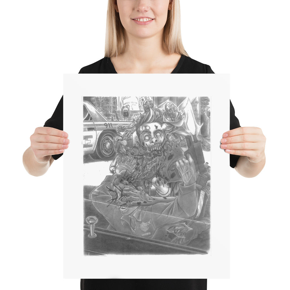'ZOM Attack!' Poster - Streetwear, Home Decor - Merchandise, Hella Sexy Dope - HSD, Hella Sexy Dope - Hella Sexy Dope