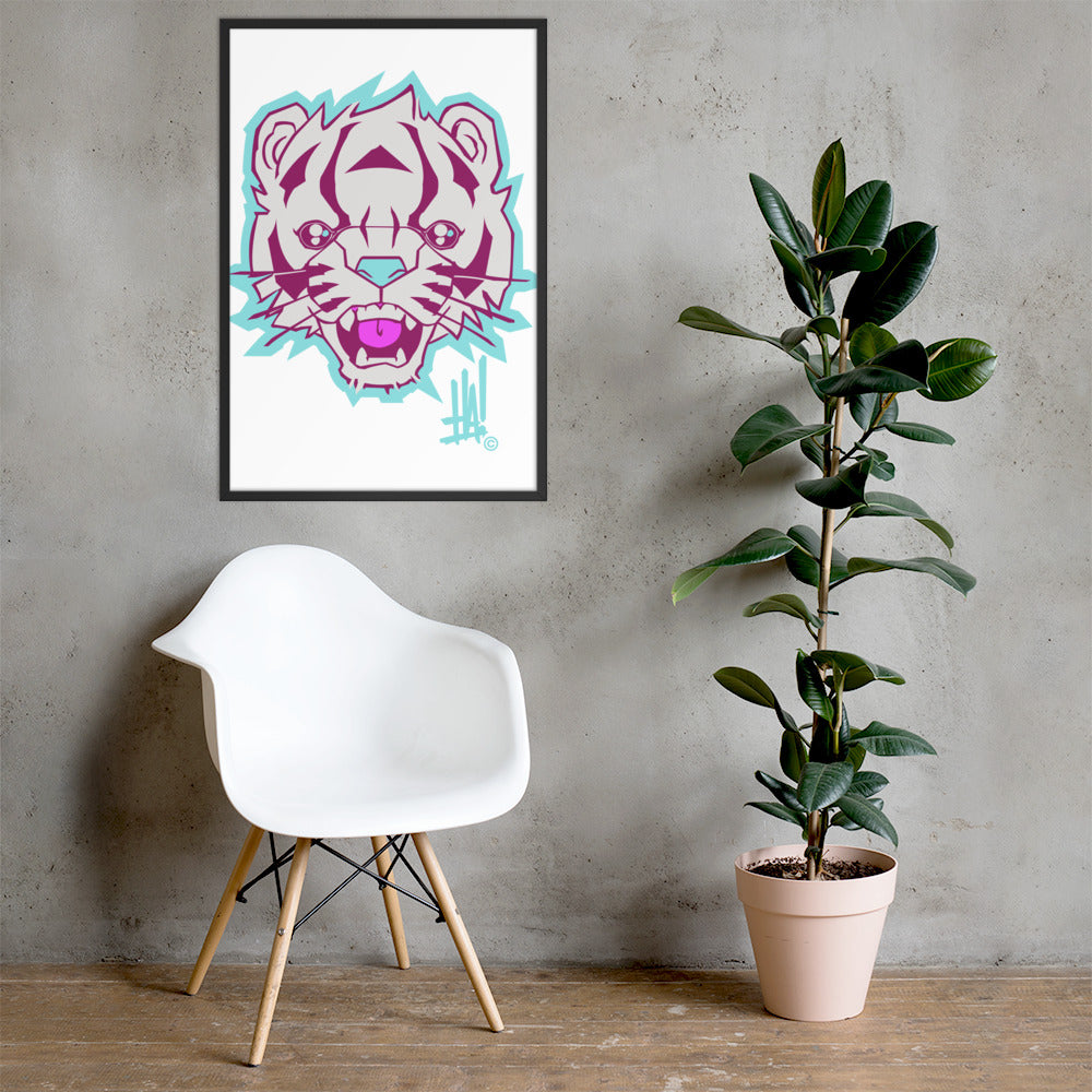 'TigerBRAND' Framed Poster Print - Streetwear, Home Decor - Merchandise, Hella Sexy Dope - HSD, Hella Sexy Dope - Hella Sexy Dope
