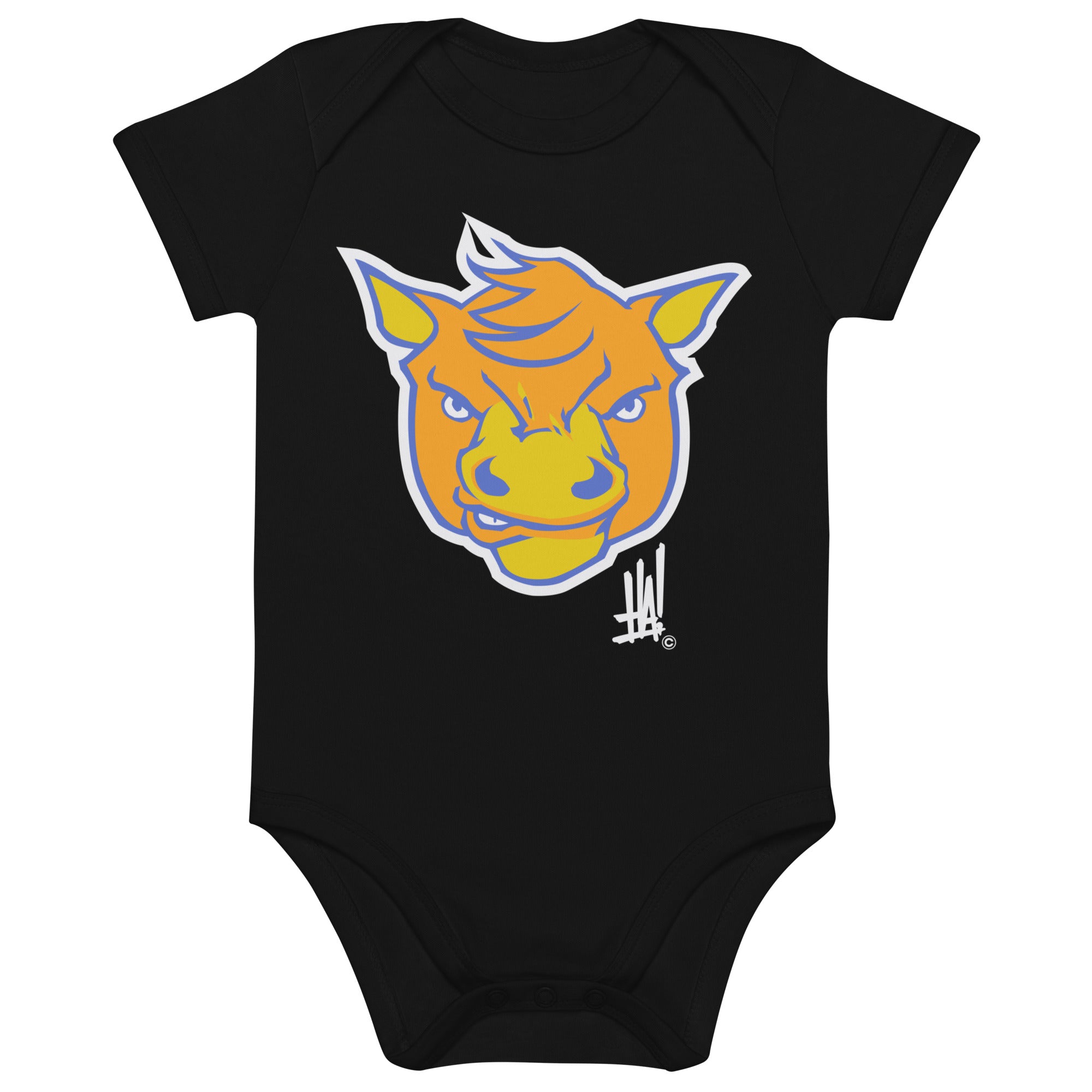 'HorseBRAND' Organic Cotton Baby Bodysuit