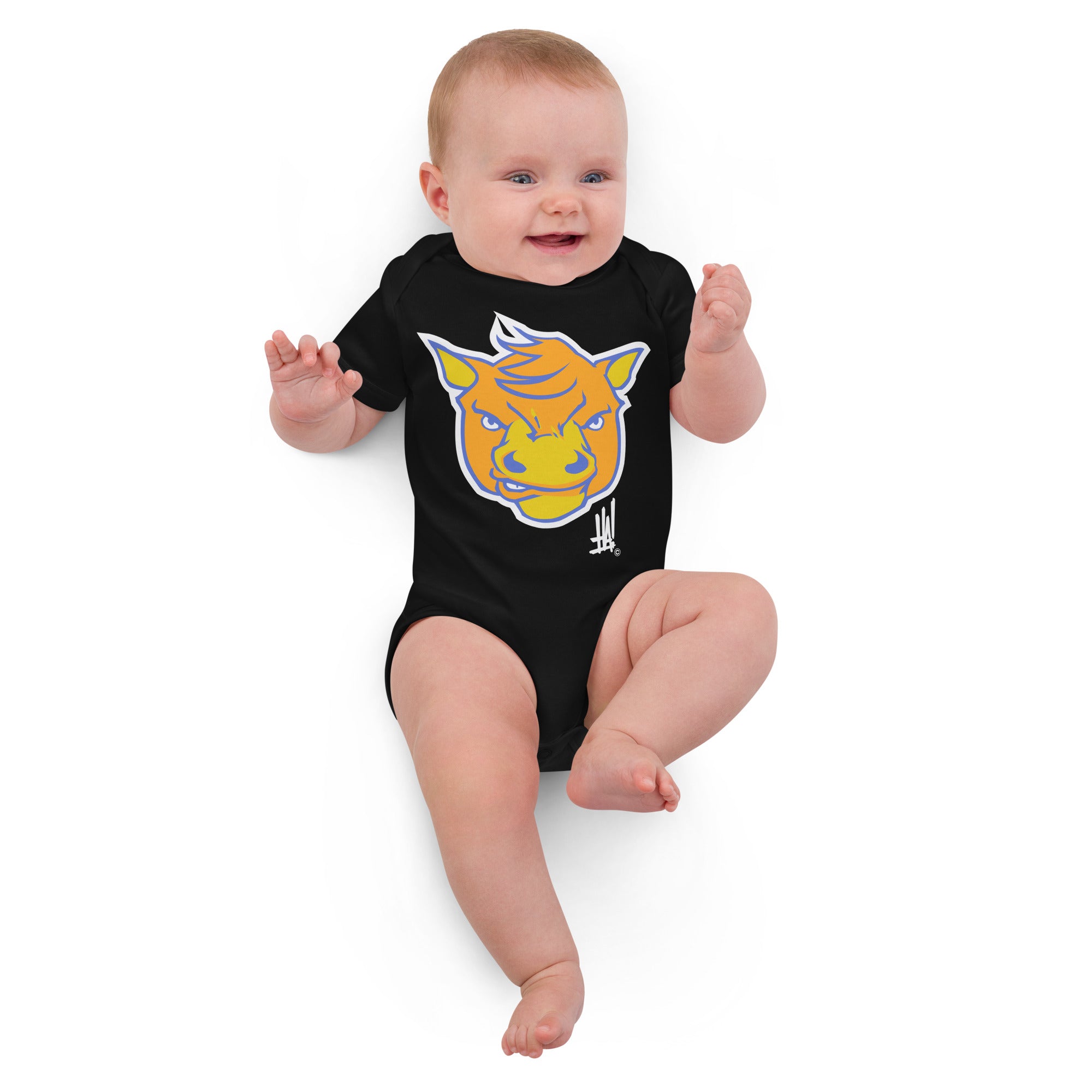 'HorseBRAND' Organic Cotton Baby Bodysuit