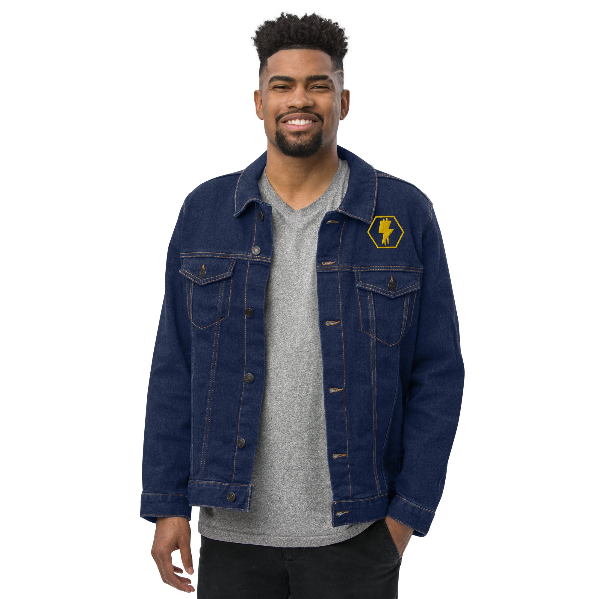 'Busy B' Unisex Denim Jacket