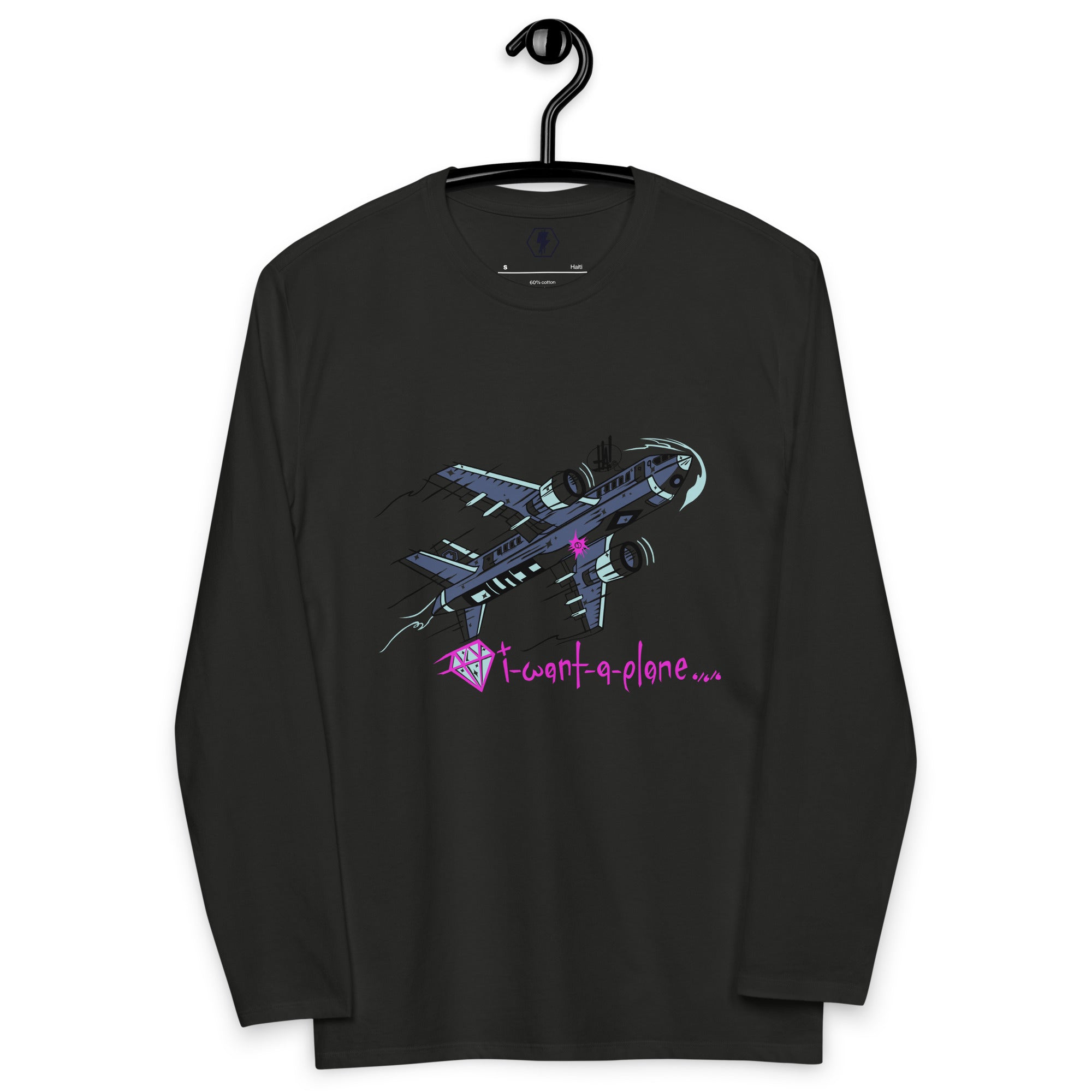 'I Want A Plane' Unisex Fashion Long-Sleeve Shirt