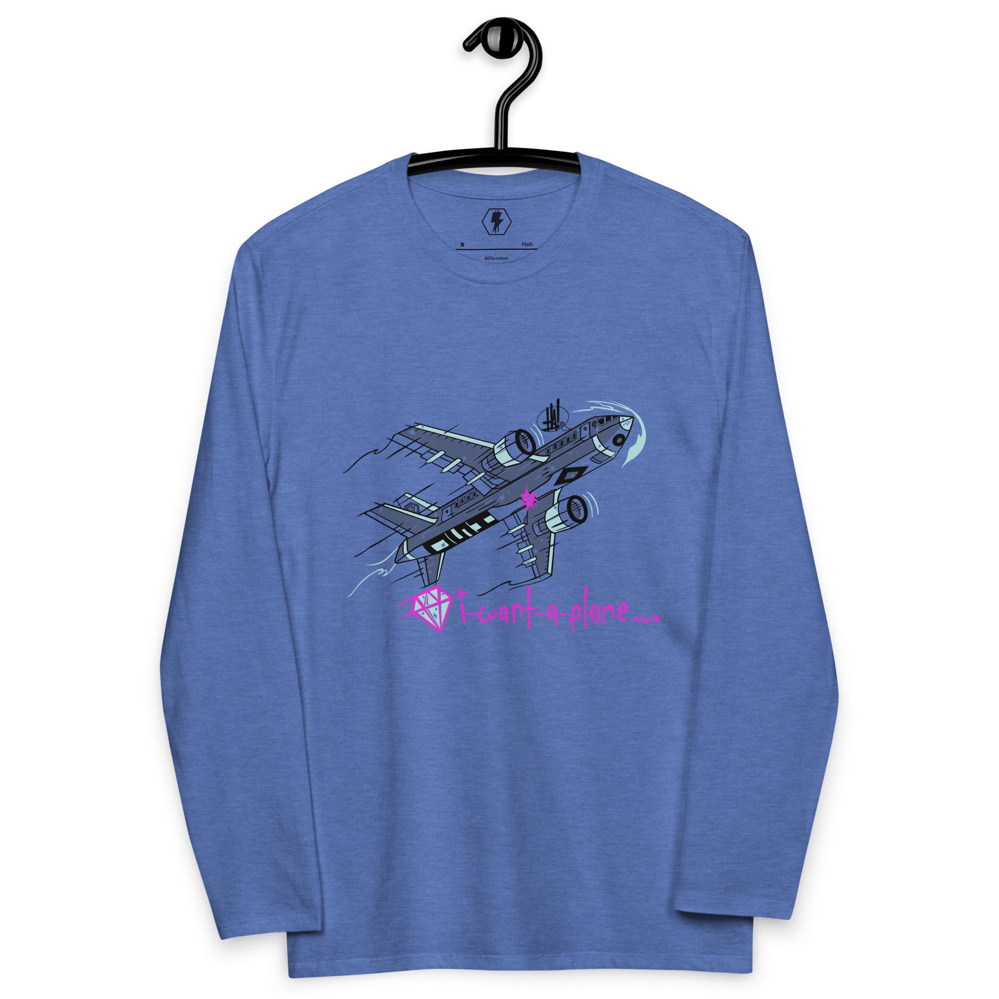 'I Want A Plane' Unisex Fashion Long-Sleeve Shirt