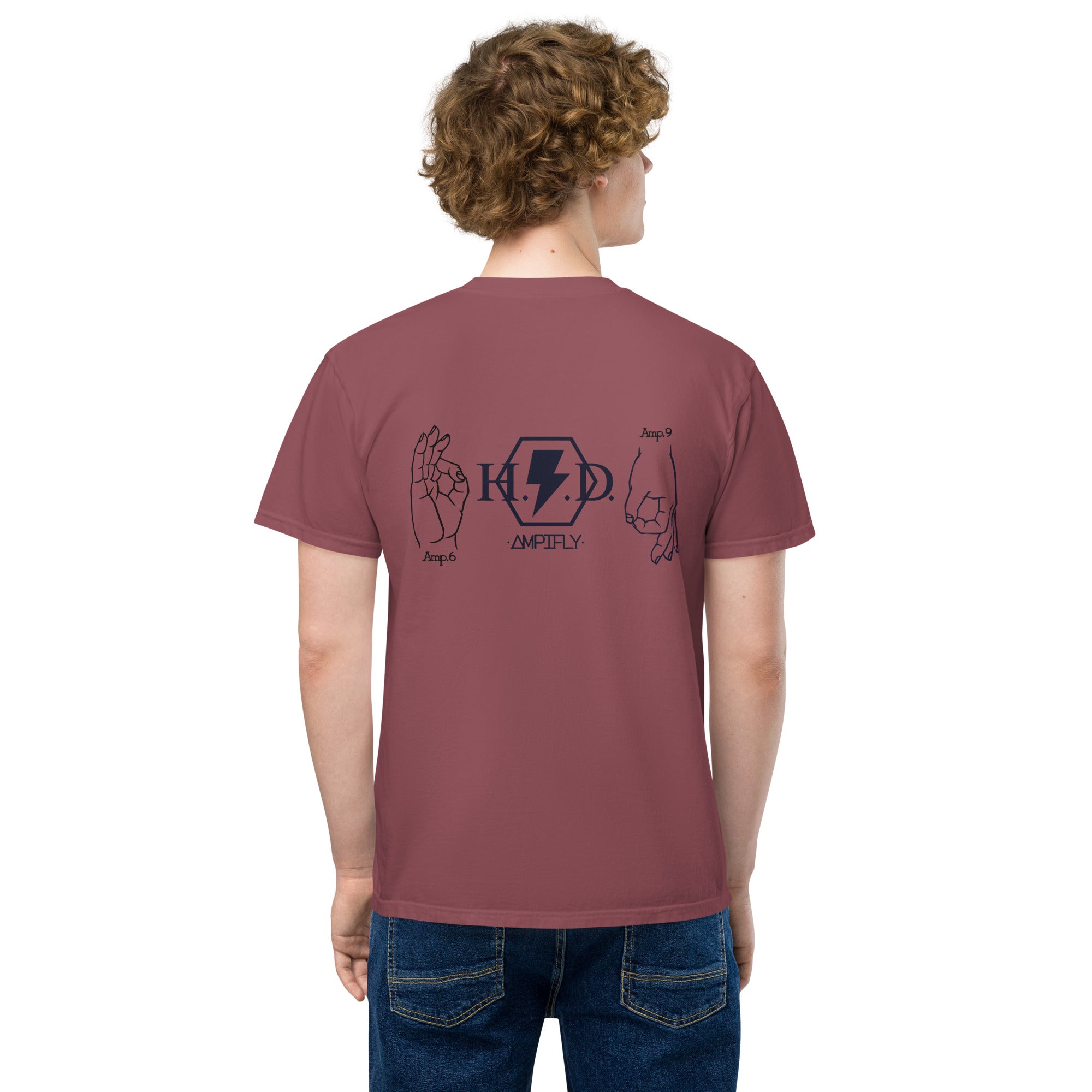 'Gangg Signs' Unisex Garment-Dyed Pocket T-Shirt