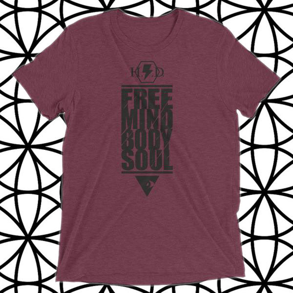 'Free Mind Body Soul' Tee Campaign_B - Streetwear, Shirt - Merchandise, Hella Sexy Dope - HSD, Hella Sexy Dope - Hella Sexy Dope