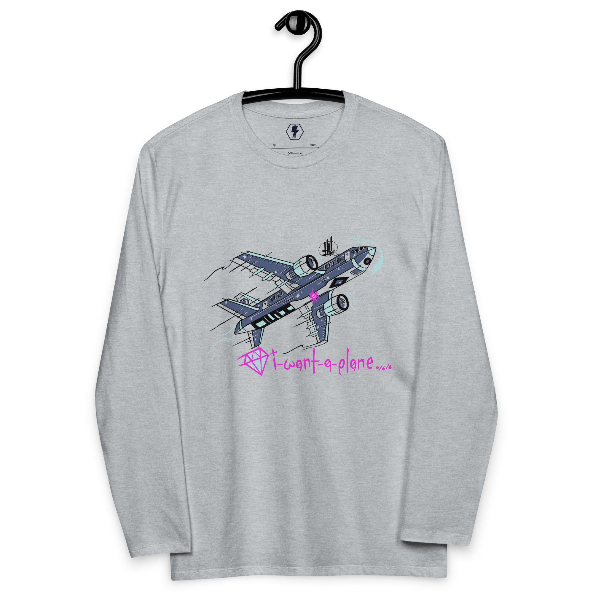 'I Want A Plane' Unisex Fashion Long-Sleeve Shirt