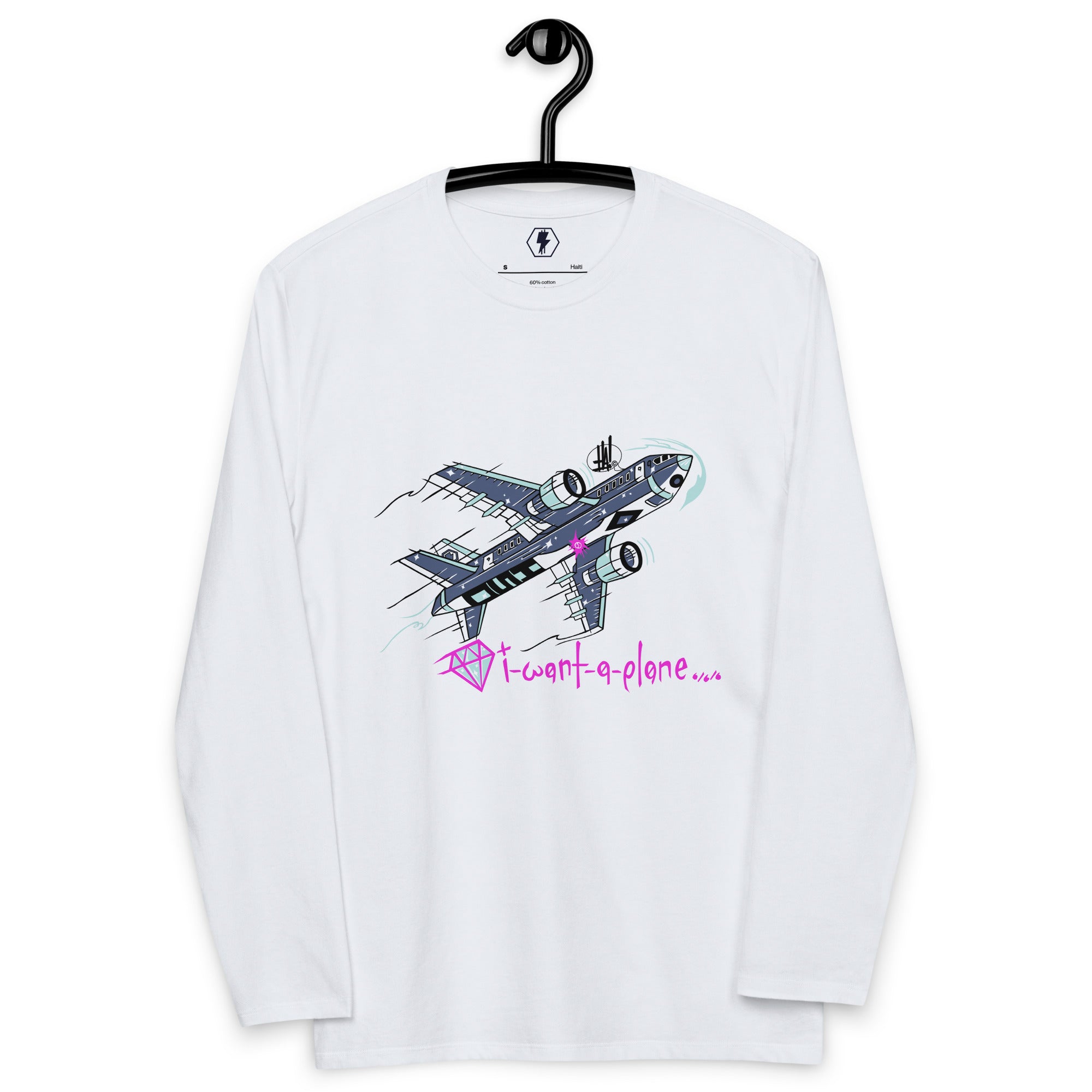 'I Want A Plane' Unisex Fashion Long-Sleeve Shirt